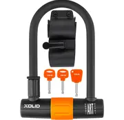 Xolid U-lock con llaves - Naranja Negro