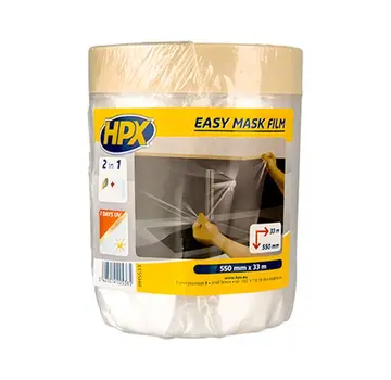 HPX Easy mask film papel crepé - 550mm x 33m