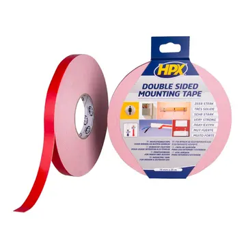 HPX Cinta de fijación para espejos - Blanca - 19mm x 25m