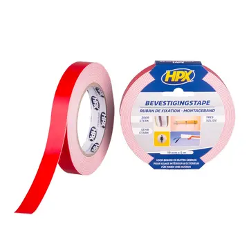 HPX Cinta de fijación para espejos - Blanca - 19mm x 5m