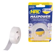HPX Max Power Cinta de fijación transparente - 19 mm x 2 m