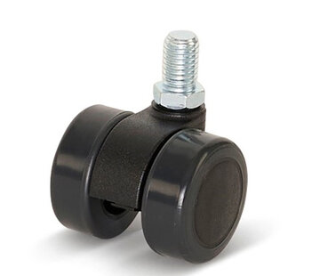 Rueda para muebles Premium, 36mm, PU con perno roscado 8x15mm