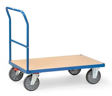 Fetra Carro con barra de empuje Fetra superficie de carga 850 x 500 mm - 500 kg