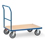 Carro con manillar de empuje Fetra, superficie de carga de 850 x 500 mm - 500 kg