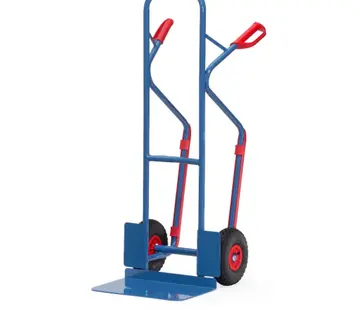 Fetra Carretilla de mano Fetra con ruedas neumáticas de 260 x 85 mm - 300 kg - Pala ancha