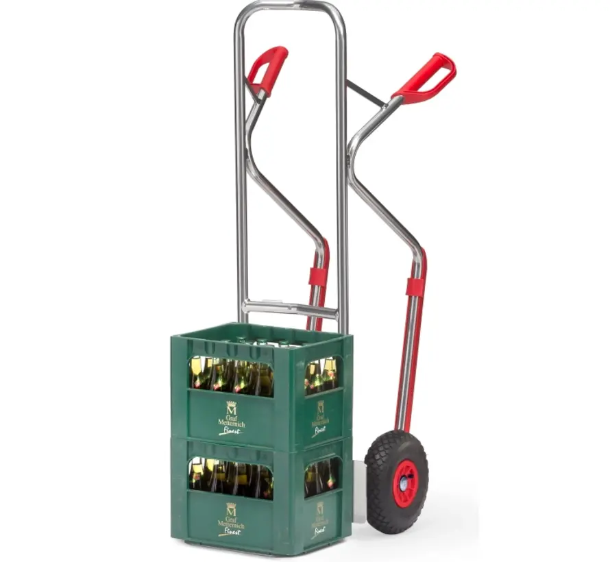 Carretilla de aluminio Fetra con ruedas neumáticas de 260 x 85 mm - 200 kg