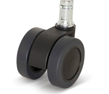Rueda para muebles Premium, 42mm, PU con pasador 11x20mm