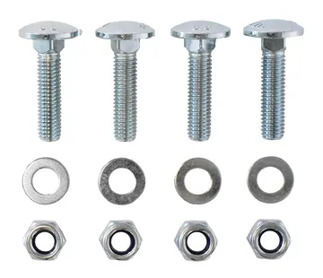 MESO Kit de montaje M8 - 4x Tornillo de seguridad - 4x Tuerca - 4x Arandela