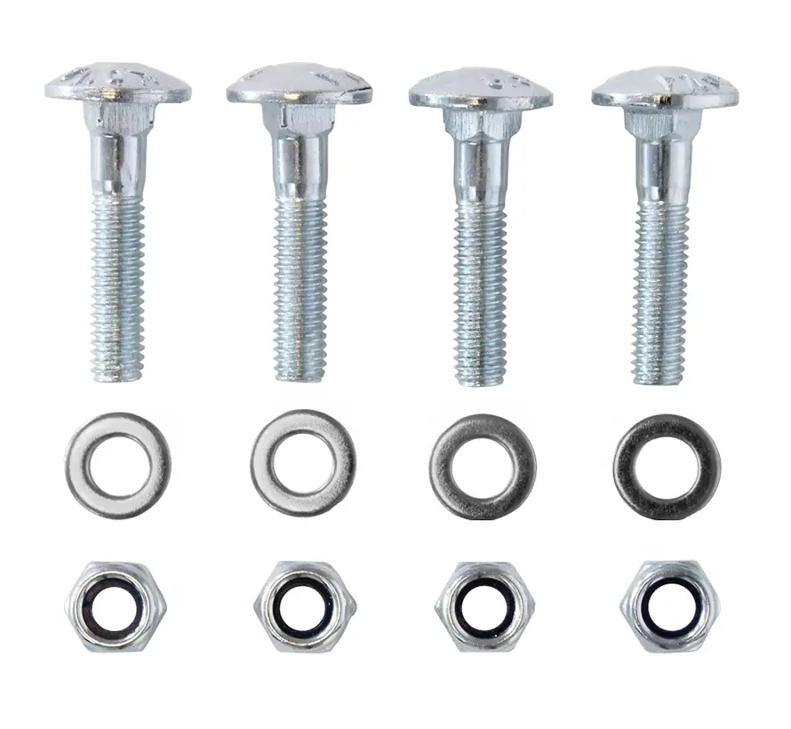 Kit de montaje M6 - 4x Tornillo de seguridad - 4x Tuerca - 4x Arandela