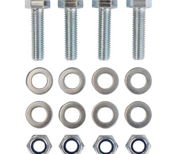 MESO Kit de montaje M8 - 4x Tornillo hexagonal - 4x Tuerca - 8x Arandela