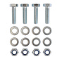Kit de montaje M8 - 4x Tornillo hexagonal - 4x Tuerca - 8x Arandela