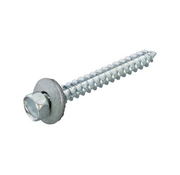 Dak & Gevel Tejado y fachada - Tornillos de montaje para madera - 6,5 x 63mm - Zincado - Rosca dorada (100 piezas)
