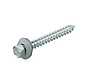 Tejado y fachada - Tornillos de montaje para madera - 6,5 x 63mm - Zincado - Rosca dorada (100 piezas)