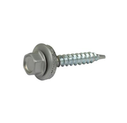 Dak & Gevel Tejado y fachada - Tornillos para placas perfiladas - 4,8 x 35mm - Zincados - Rosca dorada - Antracita (200 piezas)