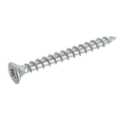 Dynaplus Dynaplus - Tornillos Uni - Pozidrive 2 cabeza plana - 3,5 x 40 mm - Zincados - Rosca dorada (200 piezas)
