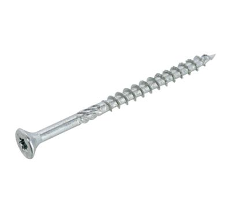 Dynaplus - Tornillos Uni - Torx 30 cabeza plana - 6 x 60mm - Zincados - Rosca parcial (100 piezas)
