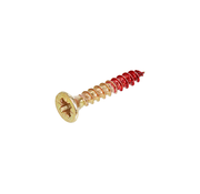 Rotadrill Rotadrill - Tornillos Uni - Pozidrive 2 - 2,5 x 12mm - Rosca maciza - Galvanizado amarillo (200 piezas)