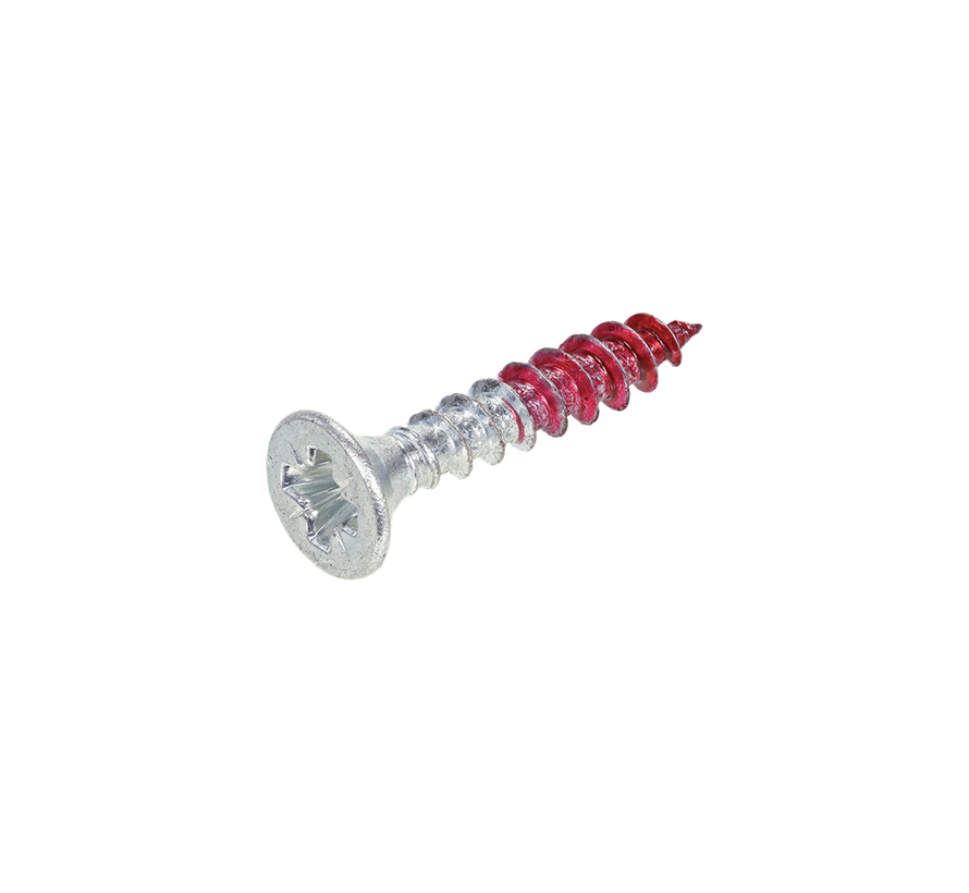 Rotadrill - Tornillos Uni - Pozidrive 2 Cabeza plana - 3 x 16mm - Rosca maciza - Zincados (200 piezas)