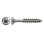 Spax - Tornillos para frontones y vallas - Torx 20 Cabeza de lente - 4,5 x 70mm Rosca parcial - acero inoxidable (100 piezas)