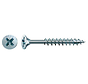 Spax - Tornillos para aglomerado - Pozidrive 2 cabeza plana - 4 x 50mm - Rosca parcial - WIROX (500 piezas)