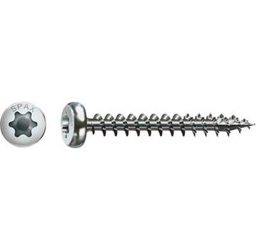 Spax - Tornillos para aglomerado - Torx 15 Cabeza cilíndrica - 3,5 x 25mm - Rosca completa - WIROX (1.000 piezas)