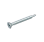 Tornillos autoperforantes para chapa - Phillips 2 cabeza plana - 3,5 x 13mm - Rosca dorada - Zincados (200 piezas)