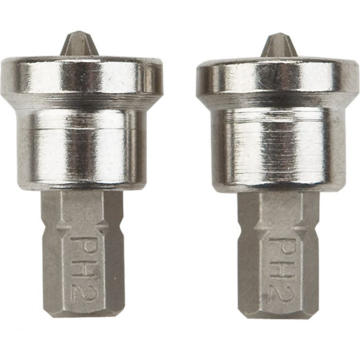 GRAPHITE Graphite - Puntas para tornillos de tabiquería seca - 1/4" PH2 - DIN 3126 (2 piezas)