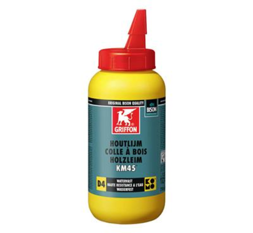 Griffon - Cola para madera - KM45 D4 - Impermeable - 750g