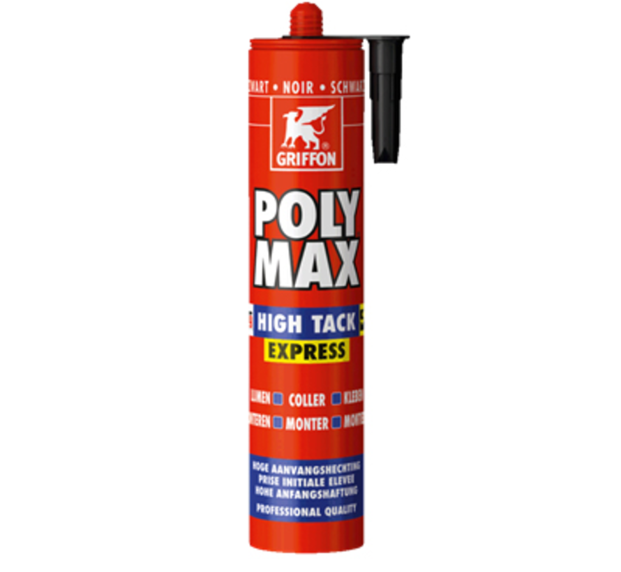 Griffon - PolyMax High Tack Express - Negro - 435g