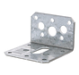 Anclaje de esquina plano - 40x60x60x2,5mm - Galvanizado