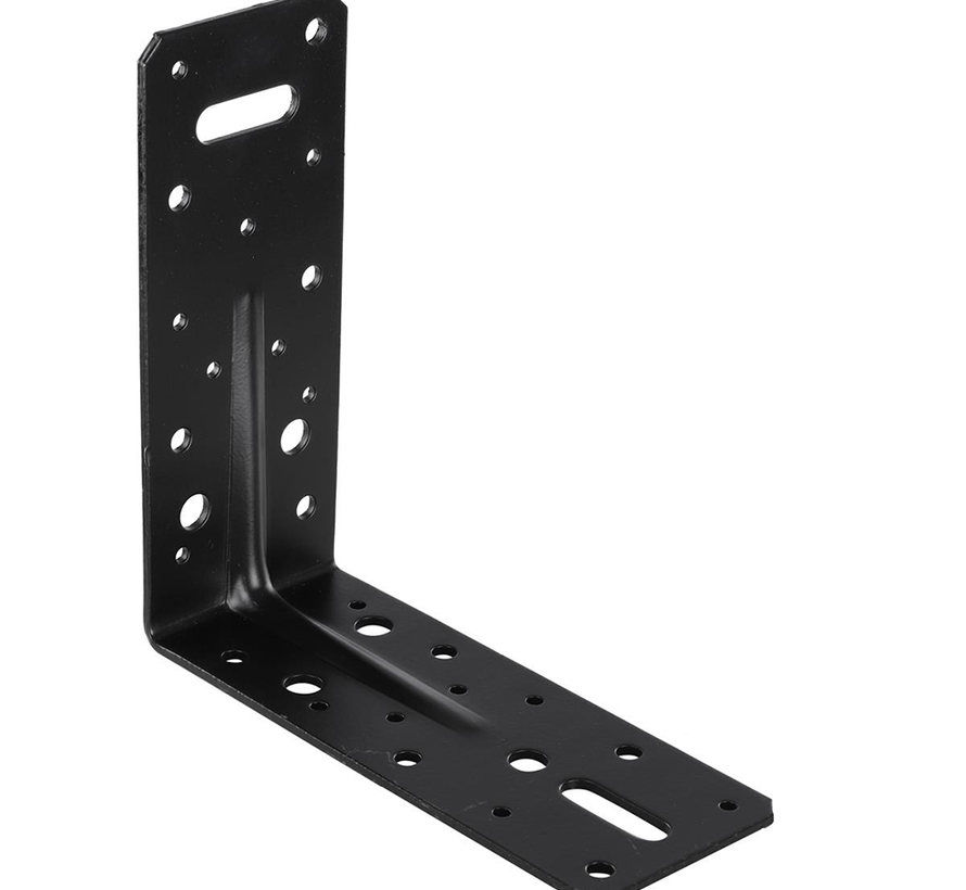 Anclaje de esquina/inclinable - 150x150x60x2,5 - Negro