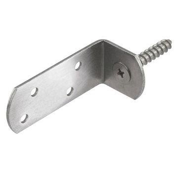 Starx Estribo en L/estribo en L con tornillo levantado - acero inoxidable (1 pieza)