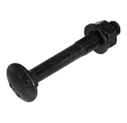 Blackline - Pernos de bloqueo - DIN603 - M5 x 30mm - Negro (25 piezas)