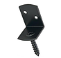 Soporte en L - Soporte en L con tornillo - Negro (1 pieza)