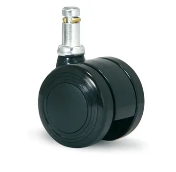 MESO Rueda para muebles 50mm PU doble blanda con pasador 11x23mm