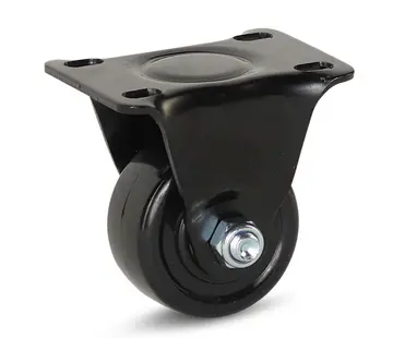MESO Rueda fija de nylon negro - 50mm - 150kg