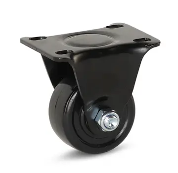 MESO Rueda fija de nylon negro - 50mm - 150kg