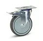 Rueda giratoria con freno con placa superior - 125mm - 130kg