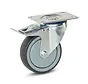 Rueda giratoria con freno con placa superior - 100mm - 110kg