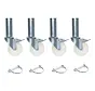 Juego de 4 piezas ruedas de nylon para andamios -100mm - 75kg