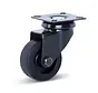Rueda giratoria para muebles negra con placa superior - 50mm - 40kg