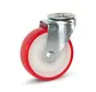 Rueda giratoria PU con agujero central - 125mm - 230kg