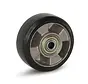 Rueda de goma elástica negra - 125mm - 300kg