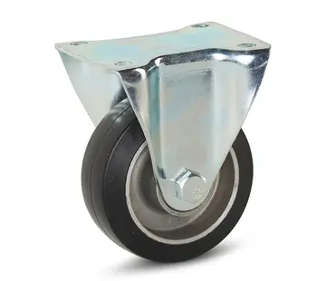 MESO Rueda de goma elástica negra - 100mm - 220kg