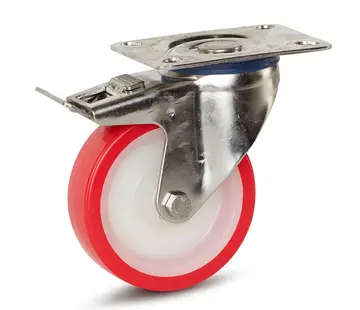 MESO Ruedas giratoria de PU con freno 100 mm - 180 kg