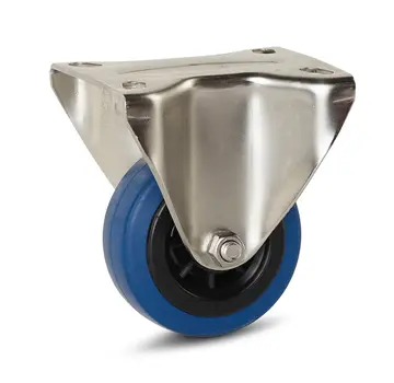 MESO Goma elástica acero inoxidable rueda fija - 80mm - 80kg