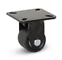 Rueda fija de nylon negro para cargas pesadas - 50mm - 300kg