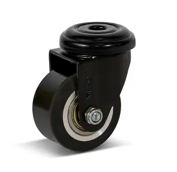 MESO Rueda giratoria PU con agujero central - 50mm - 120kg