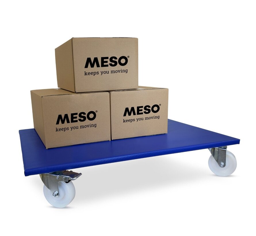 Rodillo para muebles 2 x frenado - Rueda de nylon - 800mm x 600mm - 400kg
