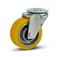 PU rueda giratoria de alta resistencia con agujero para perno - 100mm - 350kg